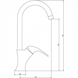 Bateria Deante GUSTO BOG 7620 piasek/chrom