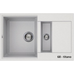 Zlewozmywak Elleci EASY 325 Bianco Titano 68