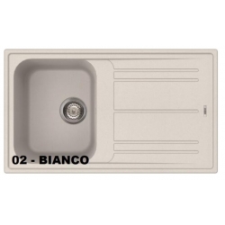 Zlewozmywak Elleci Eco Stone HOME 400 Bianco 02