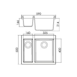 Zlewozmywak Elleci QUADRA 150 standard