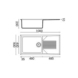 Zlewozmywak Elleci TEKNO 480