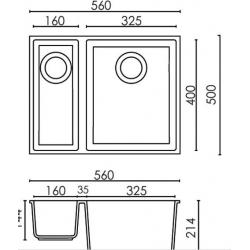 Zlewozmywak Elleci QUADRA 150 ST