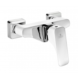 Deante Hiacynt Bateria natryskowa bez kompletu natryskowego - chrom/biały BQH W400