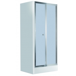 Deante Flex Drzwi wnękowe składane 90 cm, szkło szronione KTL 621D