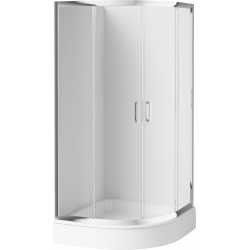 Deante Funkia Kabina półokrągła 80 cm, szkło transparentne KYP 052K