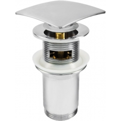Deante Click-Clack Korek click - clack uniwersalny, kwadratowy, z przelewem, z tuleją NHC 011U