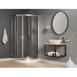 Deante Cito Kabina półokrągła z powłoką 90cm KQC 051P