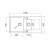 Zlew. MIDO (100x50) 1 1/2B 1D szary beton + bateria Bello