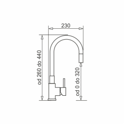Zlew. MIDO (62x50) 1B 1D volcano + Bateria FLESSI