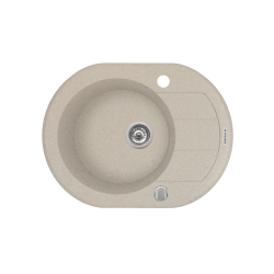 Zlew. LINDOS 62x50 1B 1D beż piaskowy