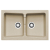 Zlew. PETRA 79x50 2B, granit piaskowy