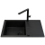 Zlew. KEROS (76x48) 1B 1D Black Edition + Bateria TRIGON