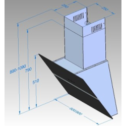 Okap kuchenny ALBAGIA 60 cm