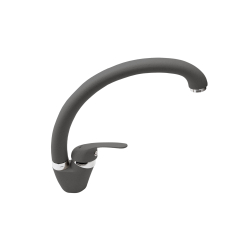 Umywalka ogrodowa Max, szary granit + bateria Ossia