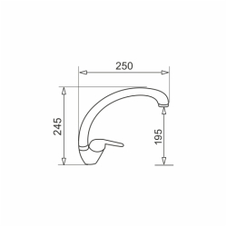 Umywalka ogrodowa Max, szary granit + bateria Ossia