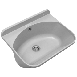 Umywalka ogrodowa Standard, biały granit + bateria Ossia