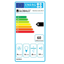 Okap kuchenny GLOBALO Nomina Isola 90.4 Sensor Black