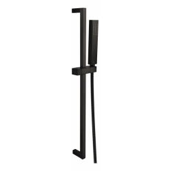 ZESTAW NATRYSKOWY (DRĄŻEK, WĄŻ, WYLEWKA)   DP-150 CZARNY MAT