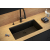 LOGAN 110 GraniteQ zlewozmywak snow white 76x44x23,5 cm 1-komorowy wpuszczany z syfonem manualnym stal szlachetna