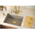 LOGAN 100 GraniteQ zlewozmywak pure carbon 56x45x21,5 cm 1-komorowy podwieszany z syfonem manualnym pure carbon