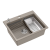 Quadron | KURT 110 | kuchenny zlewozmywak granitowy SOFT TAUPE | wymiary: 59,5 x 50 x 21,5 cm | akcesoria: syfon, dozownik, deska, Qmata, wkładka ocie