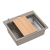 Quadron | KURT 110 | kuchenny zlewozmywak granitowy SOFT TAUPE | wymiary: 59,5 x 50 x 21,5 cm | akcesoria: syfon, dozownik, deska, Qmata, wkładka ocie