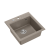PETER 110 GraniteQ zlewozmywak granitowy soft taupe 1-komorowy z/o (50x52x20) z syfonem i zaślepką