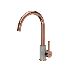 QUADRON bateria kuchenna INGRID SteelQ PVD miedziany / szary metalik