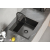 QUADRON LUKE 100 zlewozmywak stalowy (50x45x20) z syfonem 1-komorowy b/o
