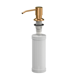 ART JOHNNY 116 (60x44x18,5) GraniteQ Art Copper z syfonem manualnym, baterią Maggie i dozownikiem - miedziany