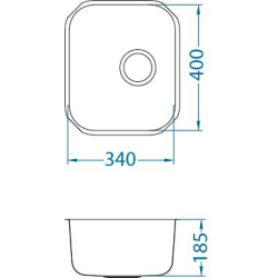 ALVEUS VARIANT 40 zlewozmywak podwieszany
