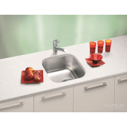 ALVEUS VARIANT 40 zlewozmywak stalowy satynowy podwieszany