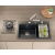 MARC 120 WORKSTATION GraniteQ zlewozmywak 2-komorowy 760*500*235 mm silver stone + syfon push to open + dozownik + deska + wkładka / elementy miedzian