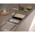 MARC 120 WORKSTATION GraniteQ zlewozmywak 2-komorowy 760*500*235 mm silver stone + syfon push to open + dozownik stal szcz.+ wkładka ociekowa+ Qmata +