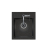 ART JOHNNY 100 (43x50x20,3) Art Silver Black Pearl z syfonem manualnym, baterią Naomi i dozownikiem - czarny opalizacja srebrna