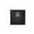 QUADRON DAVID 40 GraniteQ zlewozmywak pure carbon 42x42x22,5 cm 1-komorowy b/o komora podwieszana kwadratowy odpływ + syfon manualny stal szczotkowana