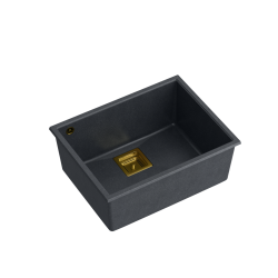 DAVID 50 GraniteQ black diamond/elementy złote