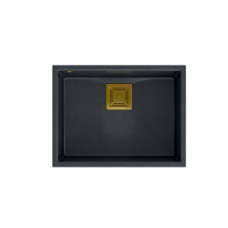 DAVID 50 GraniteQ black diamond/elementy złote