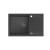 QUADRON PETER 111 GraniteQ zlewozmywak granitowy black dotted (czarny) 1-komorowy z/o (78x50x20) z syfonem save space i zaślepką