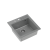 QUADRON PETER 110 GraniteQ zlewozmywak granitowy silver stone 1-komorowy z/o (50x52x20) z syfonem i zaślepką