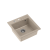 QUADRON PETER 110 GraniteQ zlewozmywak granitowy river sand (beżowy) 1-komorowy z/o (50x52x20) z syfonem i zaślepką