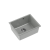 QUADRON ALEC 40 GraniteQ zlewozmywak silver stone 46x37,5x20,5 cm 1-komorowy b/o komora podwieszana okrągły odpływ + syfon manualny stal szczotkowana