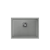 QUADRON ALEC 50 GraniteQ zlewozmywak silver stone 53,5x40x20,5 cm 1-komorowy b/o komora podwieszana okrągły odpływ + syfon manualny stal szczotkowana