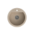 QUADRON JOHNNY 210 GraniteQ zlewozmywak granitowy river sand (beżowy) 1 komorowy b/o (fi.51x18) z odpływem