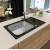 GLASSIX 40 PUSH UP 860x500mm satyna - czarny