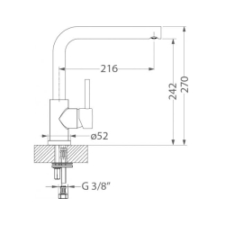 FLUID MONARCH bateria kuchenna antracyt