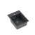 QUADRON JOHNNY 90 GraniteQ zlewozmywak granitowy black dotted (czarny) 1-komorowy z/o (39x50x20), z syfonem stal szlachetna