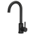 GO- SMART CZARNY zlewozmywak granitowy 1-k z/o (62x44x17,5) + bateria pure carbon + syfon manualny z zaślepką pure carbon