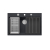 MARC 110 WORKSTATION GraniteQ zlewozmywak 1-komorowy 760*500*220 mm black diamond + syfon push to open + dozownik stal szcz.+ wkładka ociekowa+ Qmata