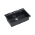 MARC 110 WORKSTATION GraniteQ zlewozmywak 1-komorowy 760*500*220 mm black diamond + syfon push to open + dozownik stal szcz.+ wkładka ociekowa+ Qmata